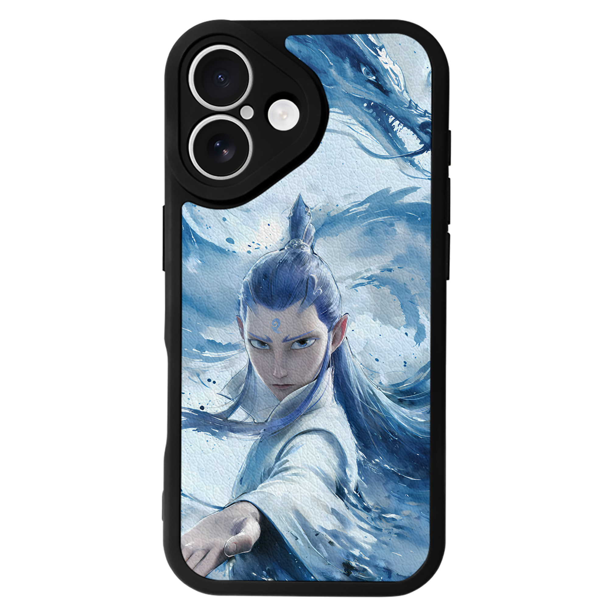 （画像用） Ne Zha 2 ナタ 魔童の大暴れ 【iPhone 16シリーズ対応】シリコンスマホケース（レザー調） 材質：シリコン